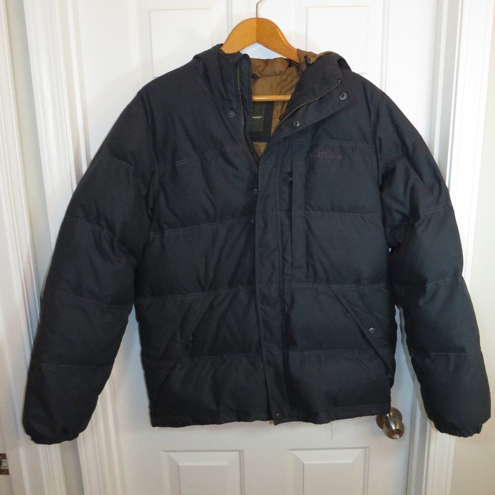 Eddie Bauer Full Zip Goose Down 650 Heavy Winter Patka Coat Jacket Large